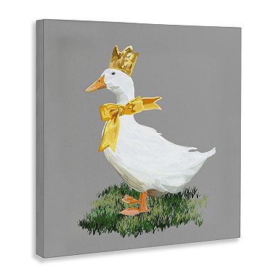 Stupell Home Decor Goose with Crown Canvas Wall Art