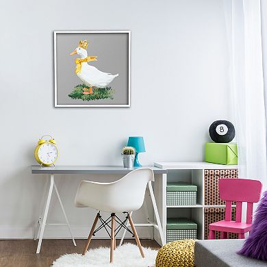 Stupell Home Decor Goose with Crown Framed Giclee Wall Art