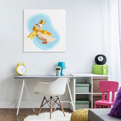 Stupell Home Decor Abstract Duck in Bow Canvas Wall Art