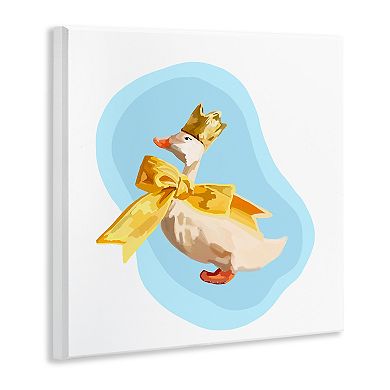 Stupell Home Decor Abstract Duck in Bow Plaque Wall Art