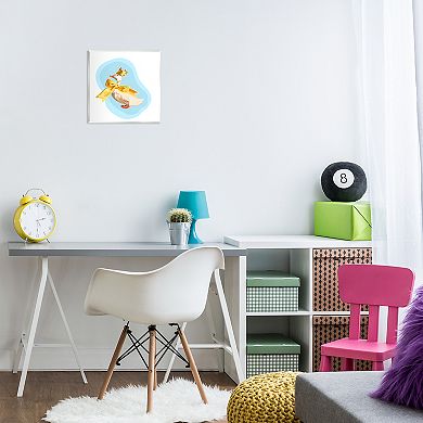 Stupell Home Decor Abstract Duck in Bow Plaque Wall Art