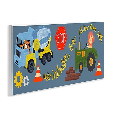 Stupell Home Decor Under Construction Boy's Room Plaque Wall Art