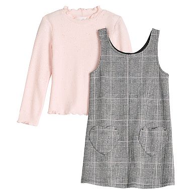Baby & Toddler Girls Jumping Beans® Cozy Top & Heart Pocket Dress Set