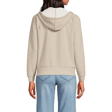 Women's Lands' End Relaxed Long Sleeve Full Zip Hoodie