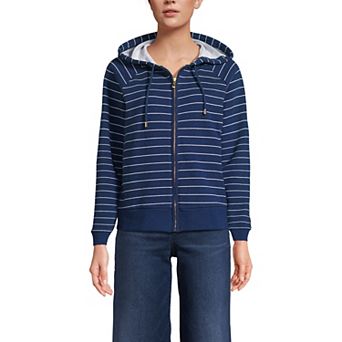 Women's Lands' End Relaxed Long Sleeve Full Zip Hoodie