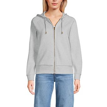 Women's Lands' End Relaxed Long Sleeve Full Zip Hoodie