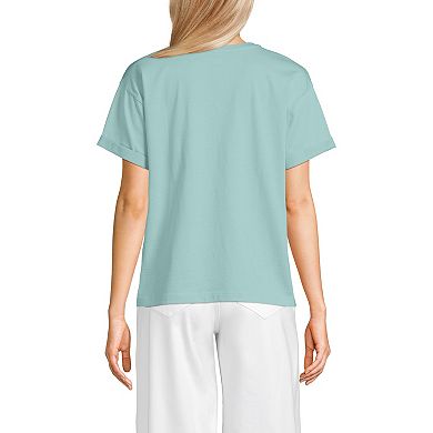 Women's Lands' End Oversized Short Sleeve T-Shirt