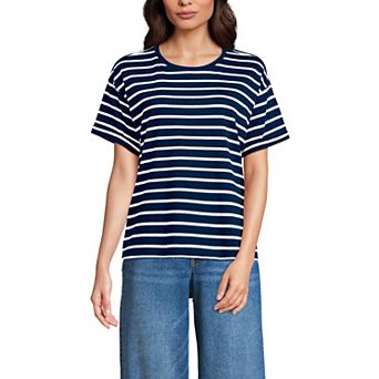 Women's Lands' End Oversized Short Sleeve T-Shirt