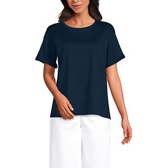 Women's Lands' End Oversized Short Sleeve T-Shirt
