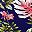 Navy Tropical Leaves