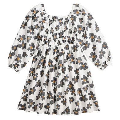 Girls 4-12 Jumping Beans® Smocked Texture Knit Dress