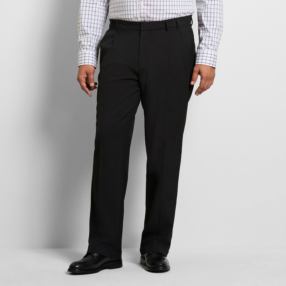 Pantalon Homme Van Heusen Bleu Marine 40/32 - Plat Devant - Neuf Avec étiquettes - 100% Polyester