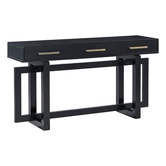 Merax Elegant Console Table with Three Drawers, Extra Long Entryway Table for Living Room