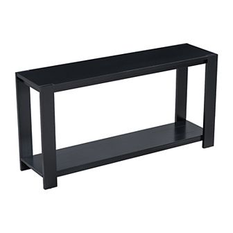Merax Minimalist Console Table with Bottom Shelf and Four Legs