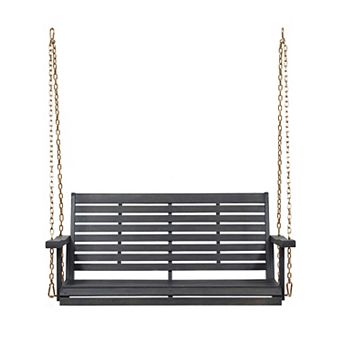 Merax Outdoor Acacia Wood Porch Swing