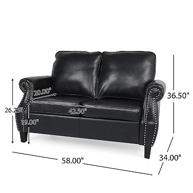 Merax Mid Century Modern Loveseat Sofa