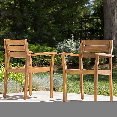 Merax Outdoor Dining Chairs Set of 2
