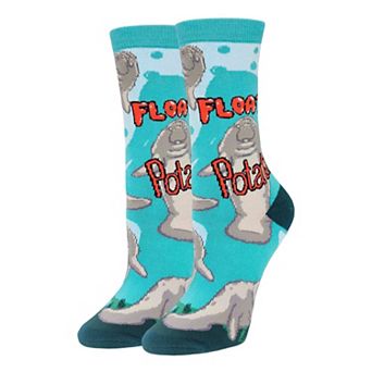 Women's Crew Socks - Floaty Potato