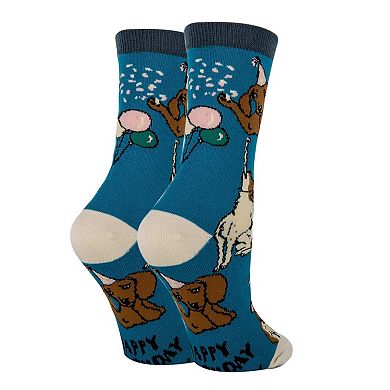 Women's Crew Socks - Happy Pawty