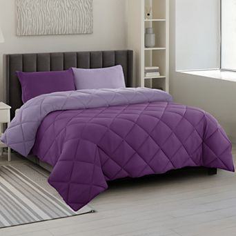 Lux Decor 3 pc Comforter Set All Season Down Alternative Reversible Comforter with Pillow Shams