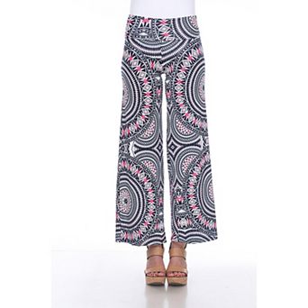 Women's Geometric Print Wide-Leg Palazzo Pants