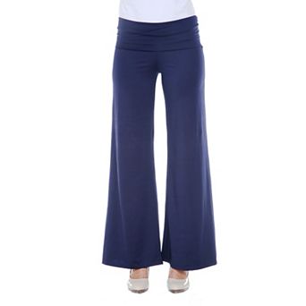 Women's Solid Wide Leg Palazzo Pants