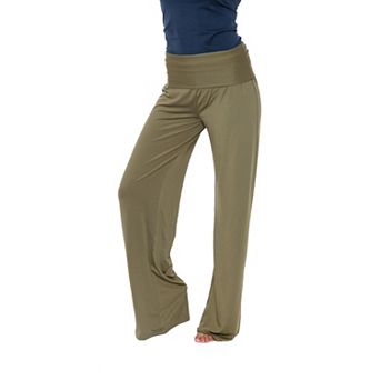 Women's Solid Wide Leg Palazzo Pants