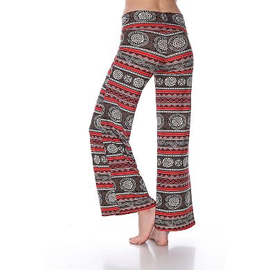 Women's Boho Print Wide Leg Palazzo Pants
