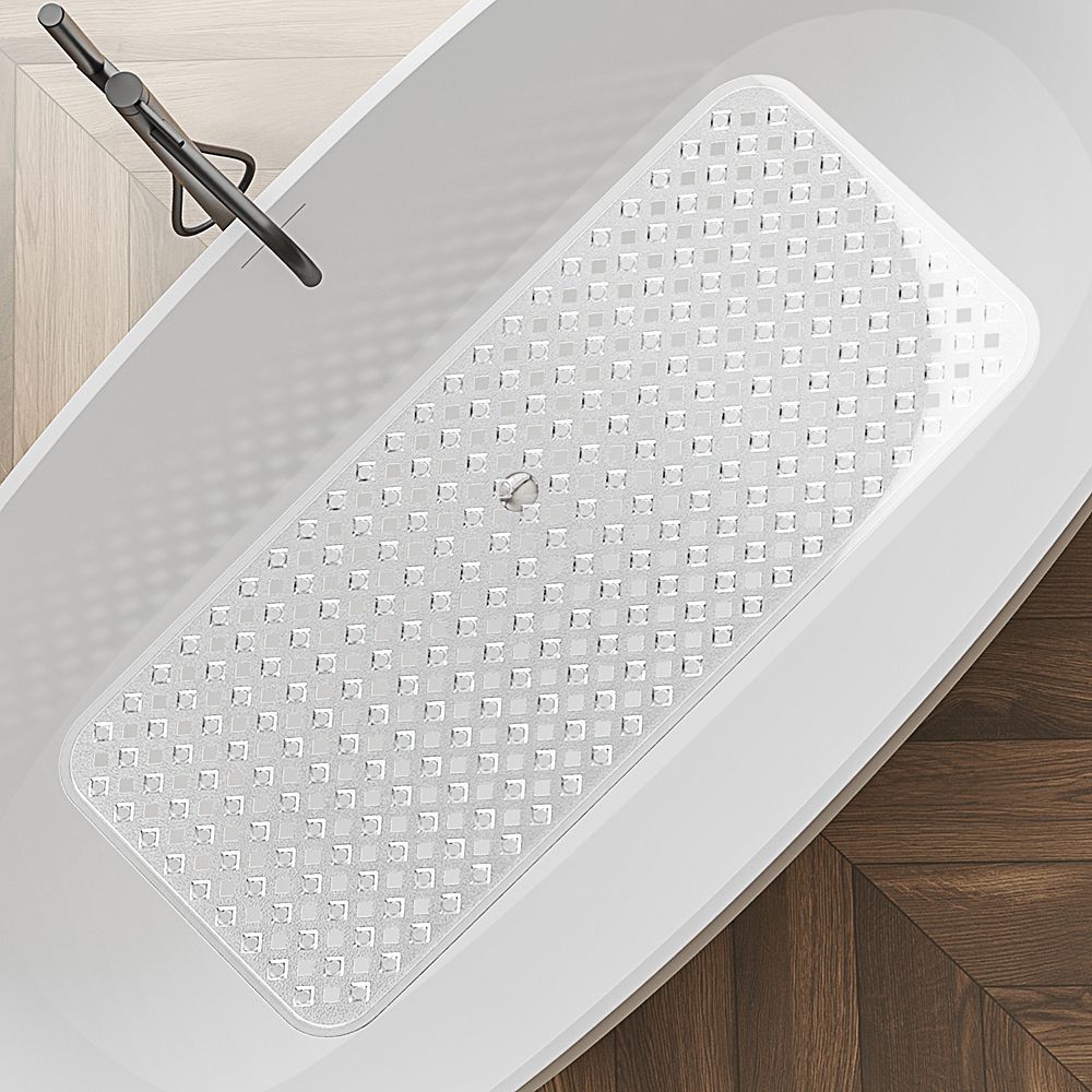 Clara Clark Shower Mat - 35"x16" Bathtub Mat Non Slip with Suction Cups