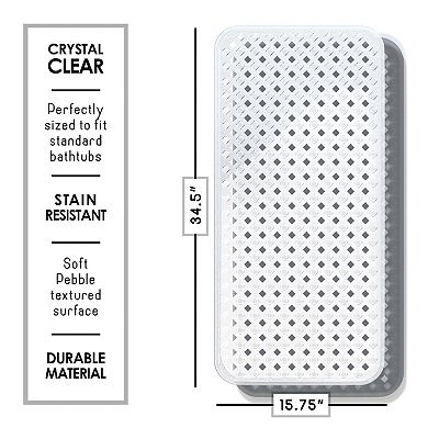 Clara Clark Shower Mat - 35"x16" Bathtub Mat Non Slip with Suction Cups