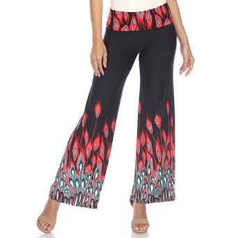 Women's Peacock Printed Palazzo Pants