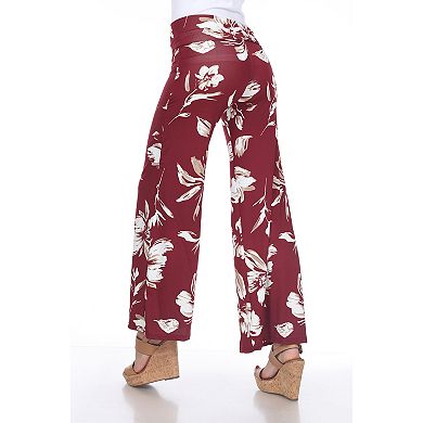 Women's Floral Print Wide Leg Palazzo Pants