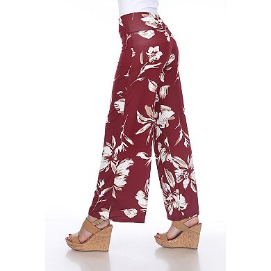 Women's Floral Print Wide Leg Palazzo Pants