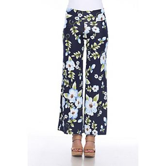 Women's Floral Print Wide Leg Palazzo Pants