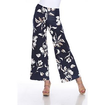 Women's Floral Print Wide Leg Palazzo Pants