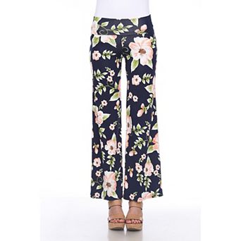 Women's Floral Print Wide Leg Palazzo Pants