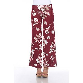 Women's Floral Print Wide Leg Palazzo Pants