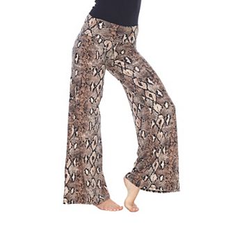 Women's Animal Print Wide Leg Palazzo Pants