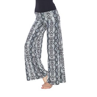 Women's Animal Print Wide Leg Palazzo Pants