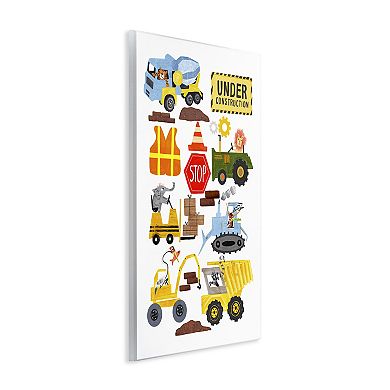 Stupell Home Decor Construction Vehicles & Animals Wall Plaque