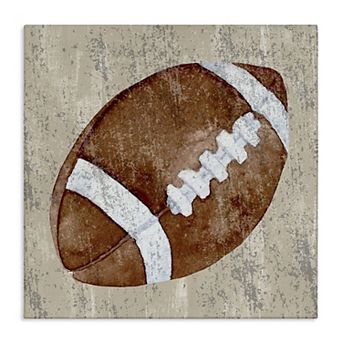 Stupell Home Decor Rustic Sports Football Canvas Wall Art
