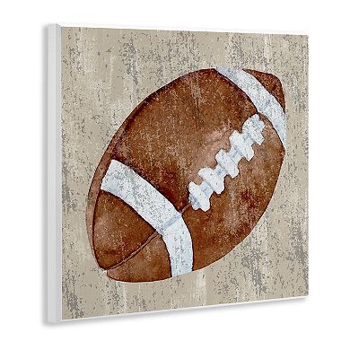 Stupell Home Decor Rustic Sports Football Wall Plaque