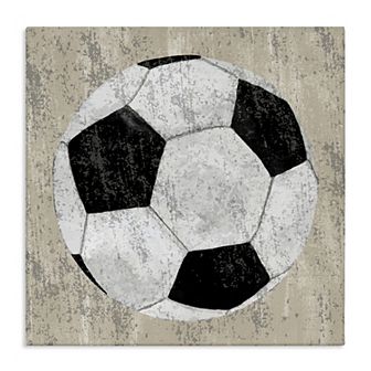 Stupell Home Decor Rustic Sports Soccer Ball Canvas Wall Art