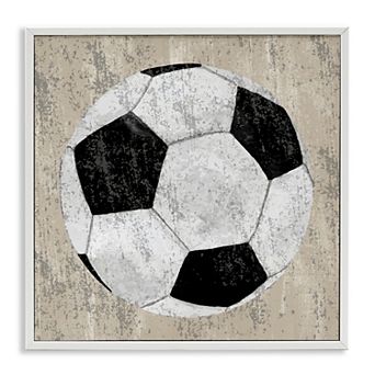 Stupell Home Decor Rustic Sports Soccer Ball Framed Wall Art