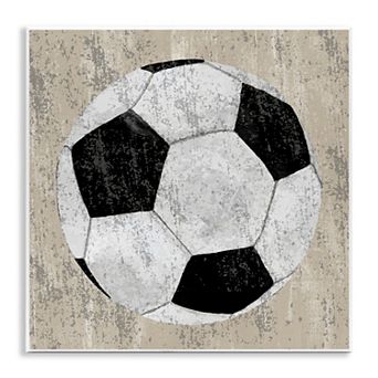 Stupell Home Decor Rustic Sports Soccer Ball Wall Plaque
