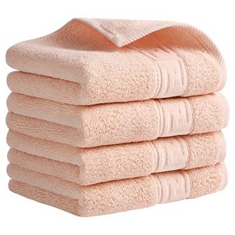 Cotton Hand Towels, 13" x 29" Solid Soft Absorbent Hand Towel for Bathroom, Kitchen 4 Pack