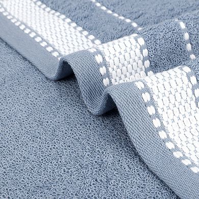 Hand Towels for Bathroom Set 100% Cotton Soft Absorbent Decorative Bathroom Towel 4 Pack
