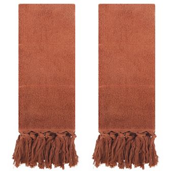 Decorative Turkish Hand Towels, Cotton Absorbent Soft Bath Towel Set, 14" x 30"