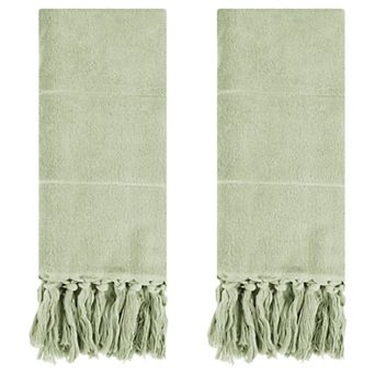 Decorative Turkish Hand Towels, Cotton Absorbent Soft Bath Towel Set, 14" x 30"
