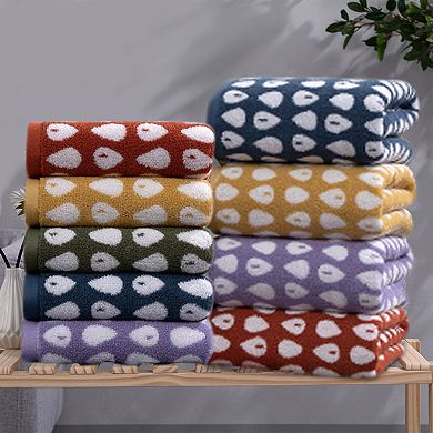Cute Cartoon Hand Towel Set, 14" x 30" Pure Cotton Hand Towels, Soft Absorbent Towels 4 Pack